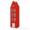 Armoire maison Amsterdam escalier - Rouge